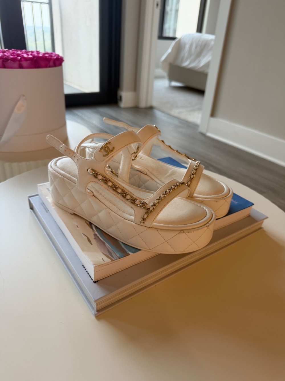 Chanel Quilted Matelassé Platform Sandal - Picture 4 of 4